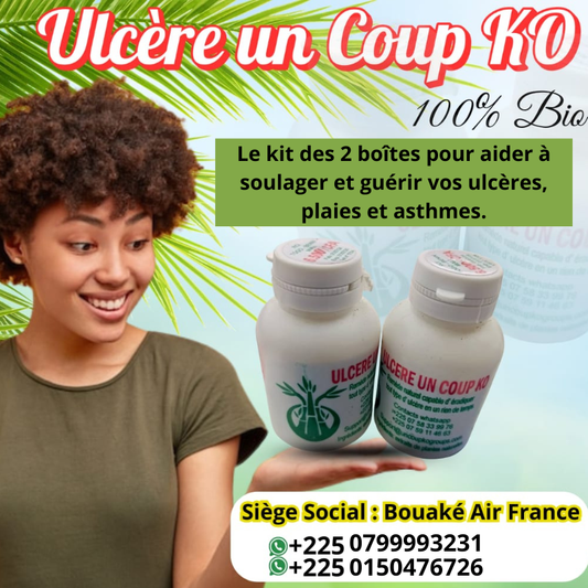Le kit des 2 boîtes d'ulcère un coup ko